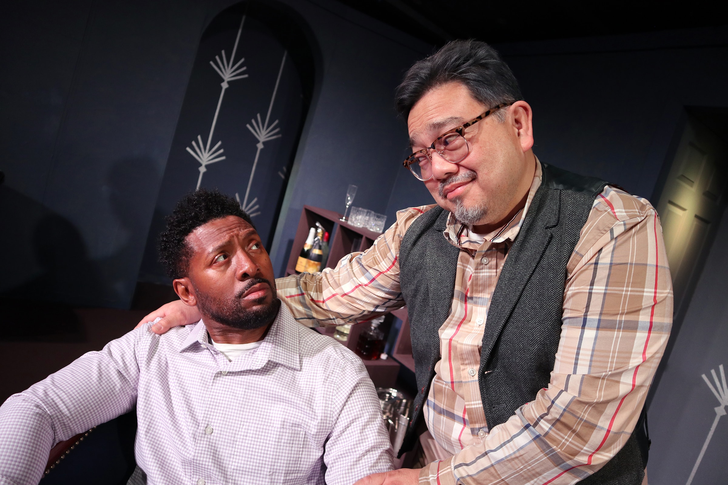 D. Anthony Boone and Marcel Licera in The Young and the Rest of Us at Group Rep Theatre